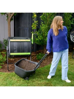 Maze 48 Gallon Compost Tumbler With Cart -Garden Series Store 3 4 crop 8613576 03V