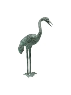 Bronze Crane Statues, Small -Garden Series Store 8589916 001v