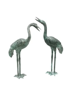 Bronze Crane Statues, Small