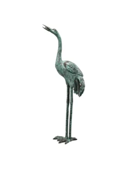 Bronze Crane Statues, Large 5 Bronze Crane Statues, Large -Garden Series Store 8589919 001v