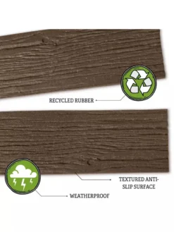 Recycled Rubber Railroad Tie Stepping Stone -Garden Series Store 8594281 3