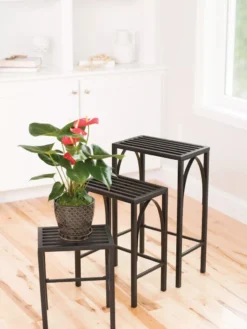 Gothic Arch Nesting Plant Stands, Set Of 3 -Garden Series Store 8599023 14578 tif