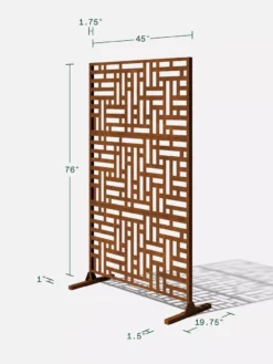 Veradek 3-Panel Privacy Screen Set, Blocks 13 Veradek 3-Panel Privacy Screen Set, Blocks -Garden Series Store 8599185 11V tif