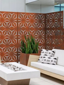 Veradek 3-Panel Privacy Screen Set, Star -Garden Series Store 8599205 06V tif