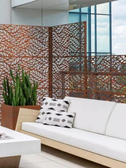 Veradek 2-Panel Privacy Screen Set, Flowleaf -Garden Series Store 8599212 06V tif