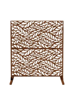 Veradek 2-Panel Privacy Screen Set, Flowleaf -Garden Series Store 8599212 13V tif