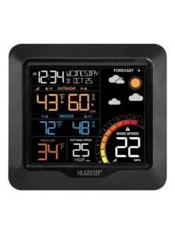La Crosse Color Wind Speed Weather Station -Garden Series Store 8599464 01v