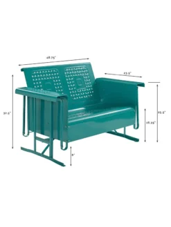 Crosley Bates Loveseat Glider 10 Crosley Bates Loveseat Glider -Garden Series Store 8599629 02v