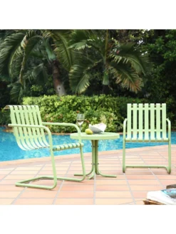 Crosley Gracie 3-Piece Metal Outdoor Seating Set