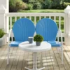 Crosley Griffith Loveseat & Table Metal Outdoor Seating Set