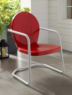 Crosley Griffith Metal Outdoor Chair -Garden Series Store 8599640 14V tif