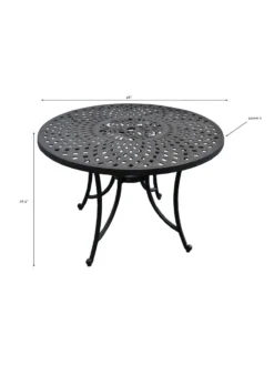 Crosley Sedona Cast Aluminum Dining Table -Garden Series Store 8599662 01v