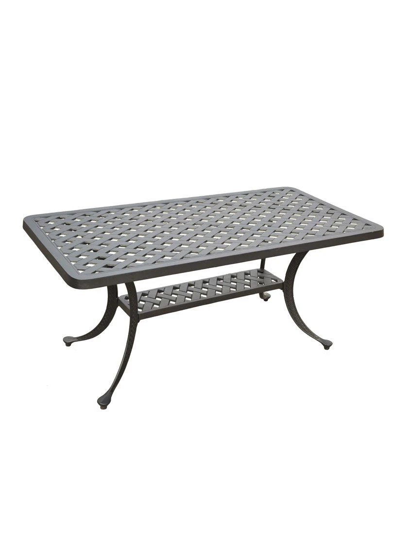 Crosley Sedona Cast Aluminum Rectangular Cocktail Table 1 Crosley Sedona Cast Aluminum Rectangular Cocktail Table