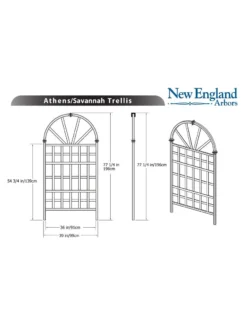 Savannah Composite Vinyl Trellis -Garden Series Store 8599769 03v
