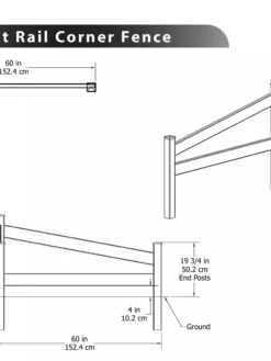 Split Rail Corner Vinyl Fence 5 Split Rail Corner Vinyl Fence -Garden Series Store 8599774 03V tif