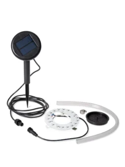 Solar Illuminated Planter Tall Granite, 32" -Garden Series Store 8600181 18793 tif