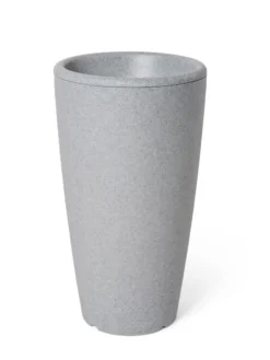 Solar Illuminated Planter Tall Granite, 32" -Garden Series Store 8600183 18724 tif