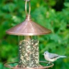 Classic Perch Bird Feeder With Copper Finish