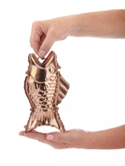 Fish Pure Copper Rain Chain, 8.5' -Garden Series Store 8600209 02V tif