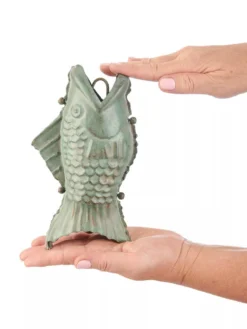 Fish Pure Copper Rain Chain, 8.5' -Garden Series Store 8600209 06V tif