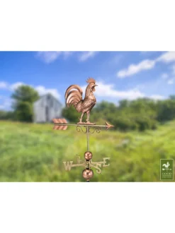Bantam Rooster Copper Weathervane -Garden Series Store 8600280 04v
