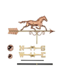 Galloping Horse Copper Weathervane -Garden Series Store 8600346 04v