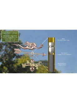 Little Mermaid Copper Weathervane -Garden Series Store 8600350 06v