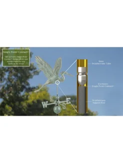 Graceful Blue Heron Copper Weathervane -Garden Series Store 8600374 06v