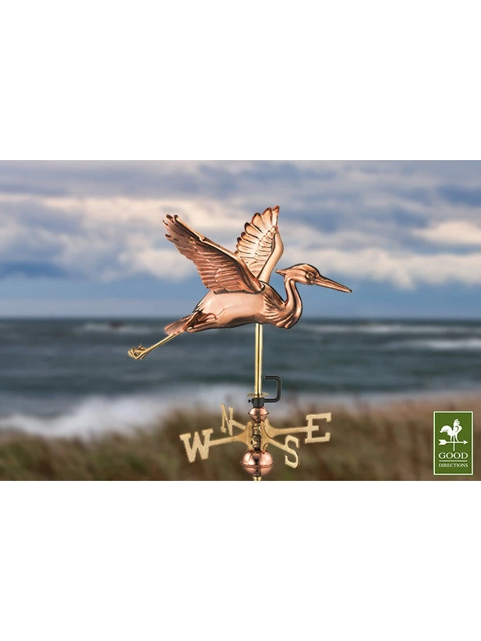 Blue Heron Cottage Copper Weathervane 4 Blue Heron Cottage Copper Weathervane - Image 4