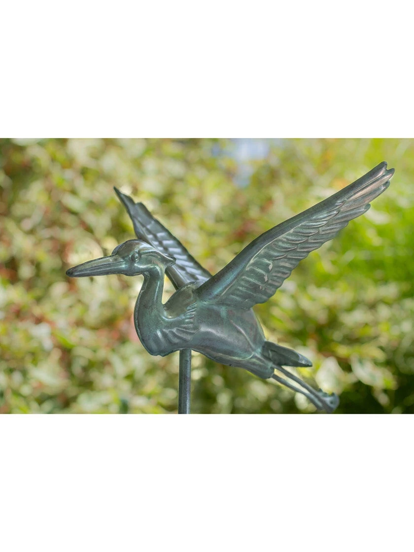 Blue Heron Cottage Copper Weathervane 2 Blue Heron Cottage Copper Weathervane - Image 2