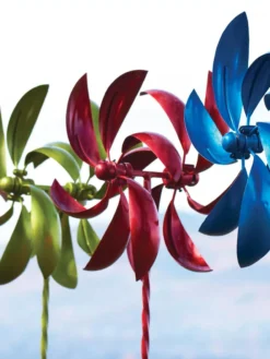 Feather Staked Wind Spinner, 22" -Garden Series Store 8600480 01V tif