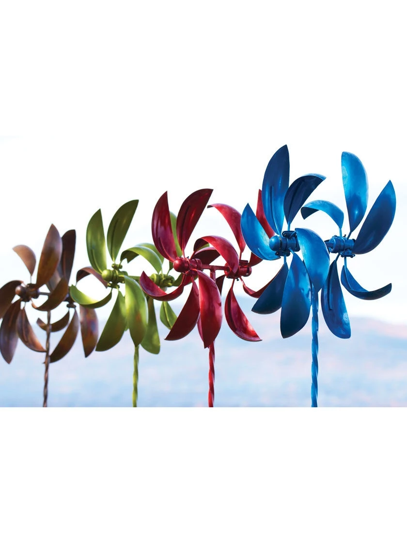 Feather Staked Wind Spinner, 32" 2 Feather Staked Wind Spinner, 32" - Image 2
