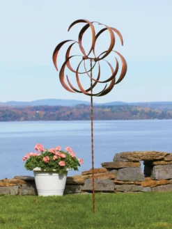 Flower Staked Wind Spinner, 29"