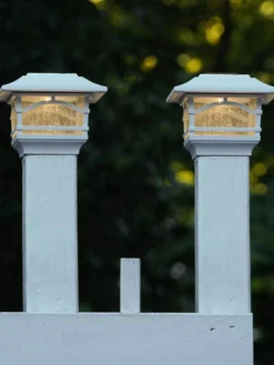 Solar Post Cap Railing Light 2-Pack -Garden Series Store 8608699 06V tif