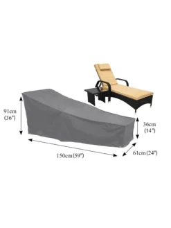 Bosmere Chaise/Steamer Chair Waterproof Cover -Garden Series Store 8608854 03v