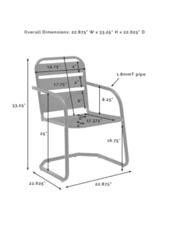 Crosley Brighton Chair Set, Set Of 2 10 Crosley Brighton Chair Set, Set Of 2 -Garden Series Store 8609288 38v