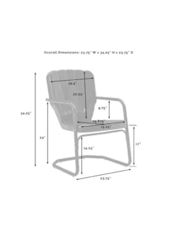 Crosley Ridgeland Chair Set, Set Of 2 -Garden Series Store 8609289 42v