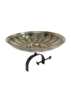 Achla Designs African Daisy Birdbath With Over-the-Rail Bracket -Garden Series Store 8609295 04v