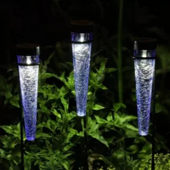Achla Designs Solar Sparkle Cone With Stakes, Set Of 3 -Garden Series Store 8609357LTBL 11V jpg