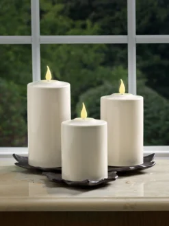 Outdoor LED Pillar Candles -Garden Series Store 8609405 03v outdoor led pillar candles