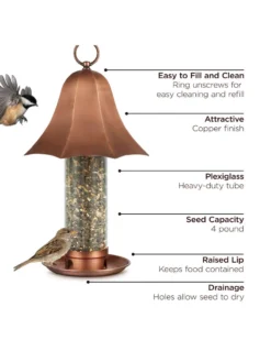 Bell Tube Bird Feeder -Garden Series Store 8609486 03v