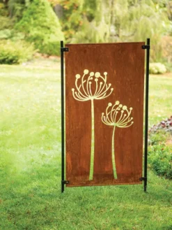 Queen Anne's Lace Corten Steel Screen -Garden Series Store 8609526 00526 tif