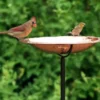 Copper Birdbath With Stake