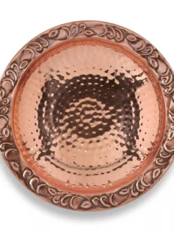 Copper Birdbath With Stake -Garden Series Store 8609876 02V jpg