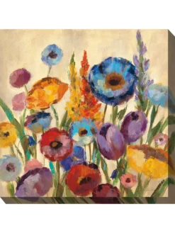 Jovial Blooms Outdoor Wall Art