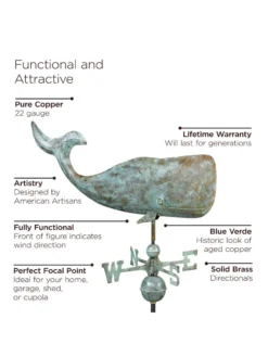 Whale Weathervane -Garden Series Store 8610226 04v