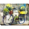 Blue And Yellow Bike Outdoor Wall Art,