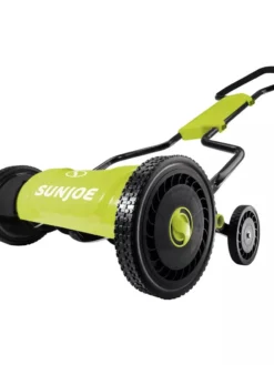 Sun Joe MJ1800M 18-Inch Quad-Wheel, 5-Position, Razor Sharp Cutting Blade, Silent Push Reel Mower