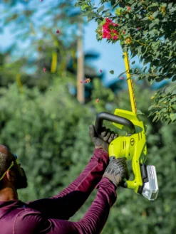 Sun Joe 24V-HT22-LTE 24-Volt ION+ Cordless Hedge Trimmer Kit | 22-Inch | W/ 2.0-Ah Battery And Charger -Garden Series Store 8610657 08v