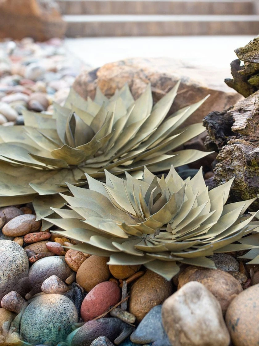 Desert Steel Spiral Aloe Sculpture 1 Desert Steel Spiral Aloe Sculpture